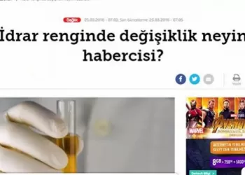 İdrar Renginde Değişiklik Neyin Habercisi?