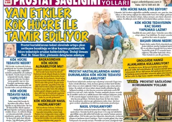 Prostat Hastalıklarına Bağlı Sertleşme Bozukluğu ve İdrar Kaçırma Problemi Kök Hücre Tedavisi ile Ortadan Kalkıyor!