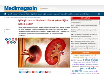 İyi Huylu Prostat Büyümesi Böbrek Yetmezliğine Neden Olabilir!